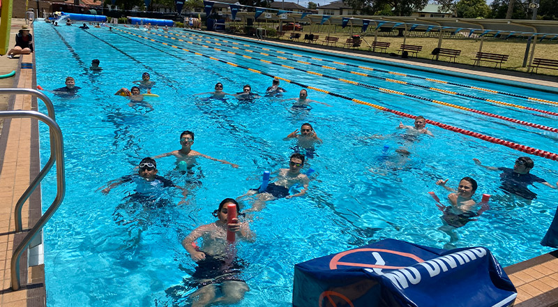 Patrician Brothers Catholic College Blacktown students learning through the Royal Lifesaving Course