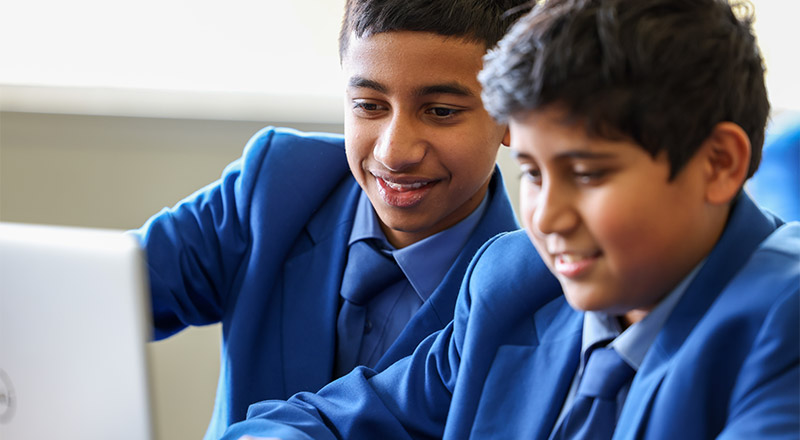 Year 7 Patrician Brothers Catholic College Blacktown students working together