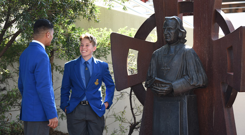 Patrician Brothers Catholic College Blacktown students on campus
