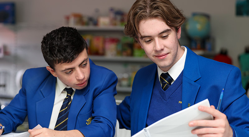 Patrician Brothers Blacktown Senior Students studying