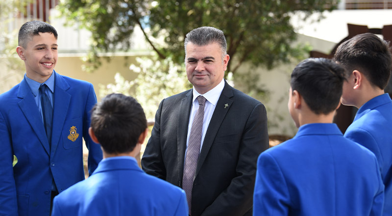 Patrician Brothers Catholic College Blacktown dedicated principal Frank Chiment