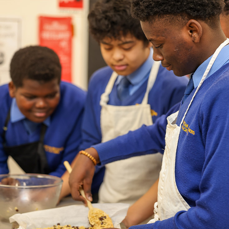 Patrician Brothers Catholic College Blacktown students cooking together